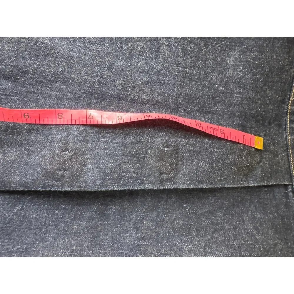 Adam Lippes Denim Skirt Cotton Blend Mini A-Line Medium Wash Blue 8 NO BUTTONS - Picture 6 of 10